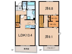 カーサ　フォンターナの物件間取画像